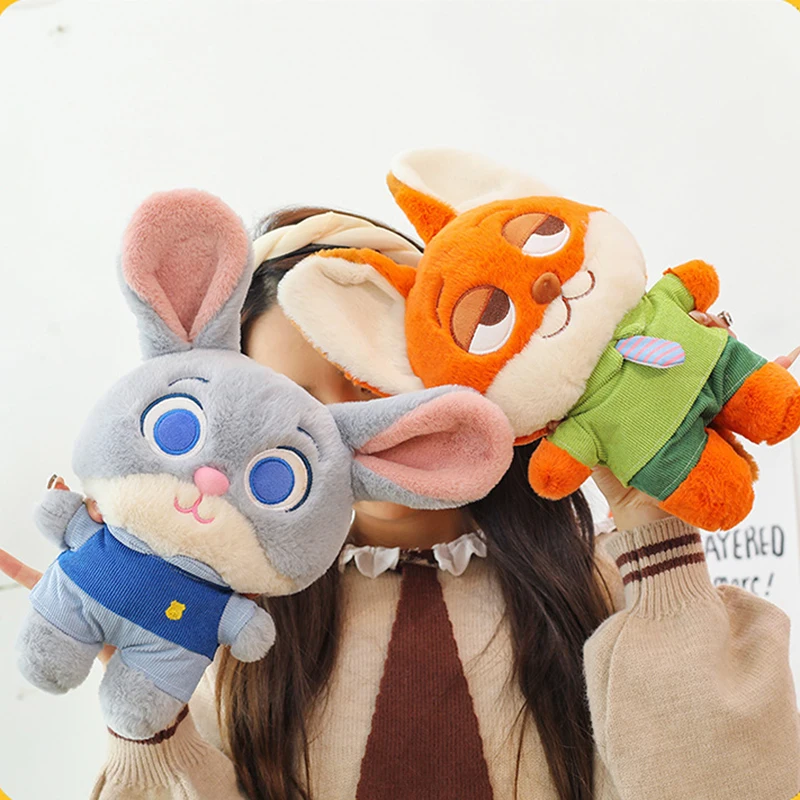 디즈니 영화 Zootopia 박제 동물 플러시 장난감 여우 주디 홉스 토끼 닉 와일드 여우 인형 Zootropolis 인형 소녀 선물 어린이