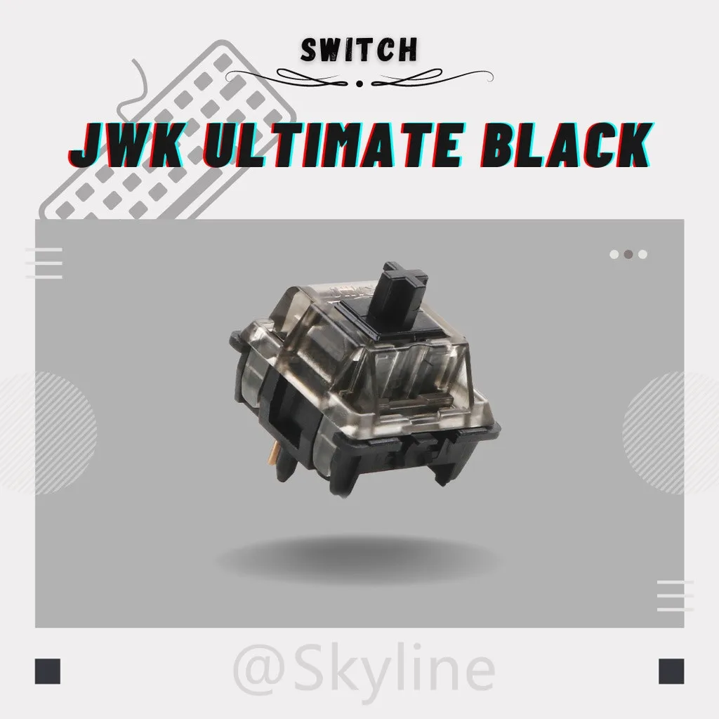 

JKDK JWK Ultimate Black 5pins Switch The Factory Lubrication for Mechanical Keyboard Free Shipping