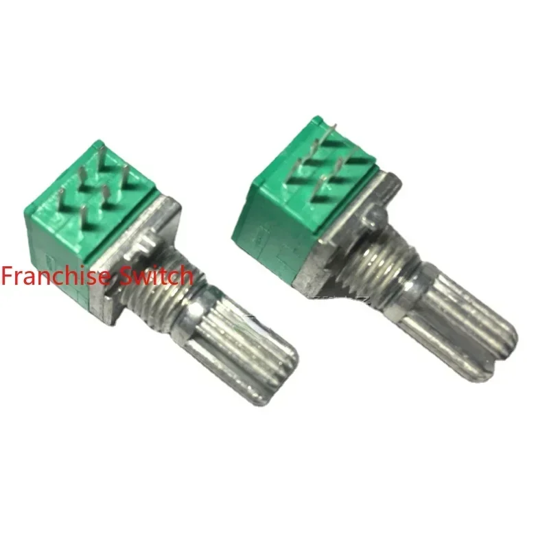

10PCS Audio Amplifier Volume Interphone RD097-A50K-15MM Spline Precision Duplex Potentiometer