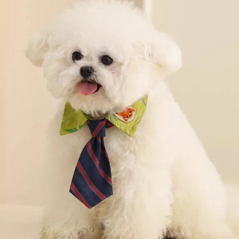 

Disney Zootopia Nick Wilde галстук ошейники для домашних животных шарф слюнявчик кошка собака милые украшения анимационные периферийные устройства друг подарок на день рождения