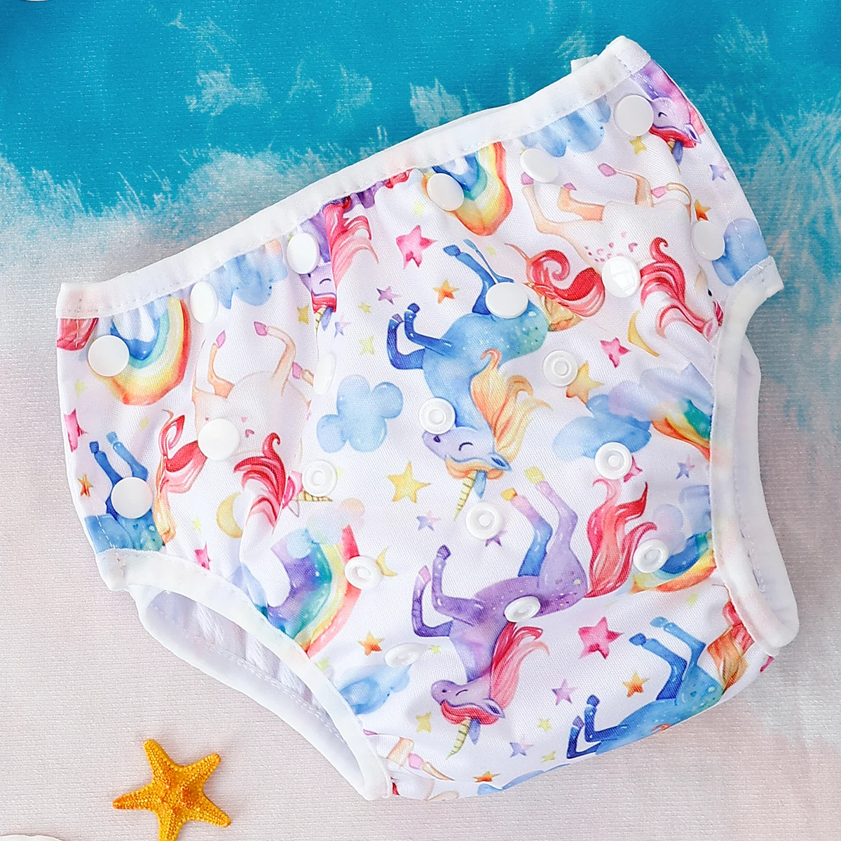 

1 шт., детские подгузники для плавания, многоразовые, моющиеся и регулируемые для плавания, тканевые подгузники, штаны для бассейна, подарки для детского душа