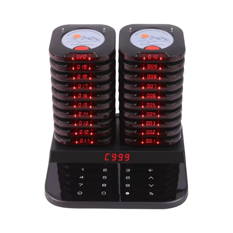 العملاء ضيف الطنانات الصافرات 20 خط طابور الاتصال مطعم نظام النداء لعيادة مقهى بار محكمة الغذاء شاحنة الغذاء