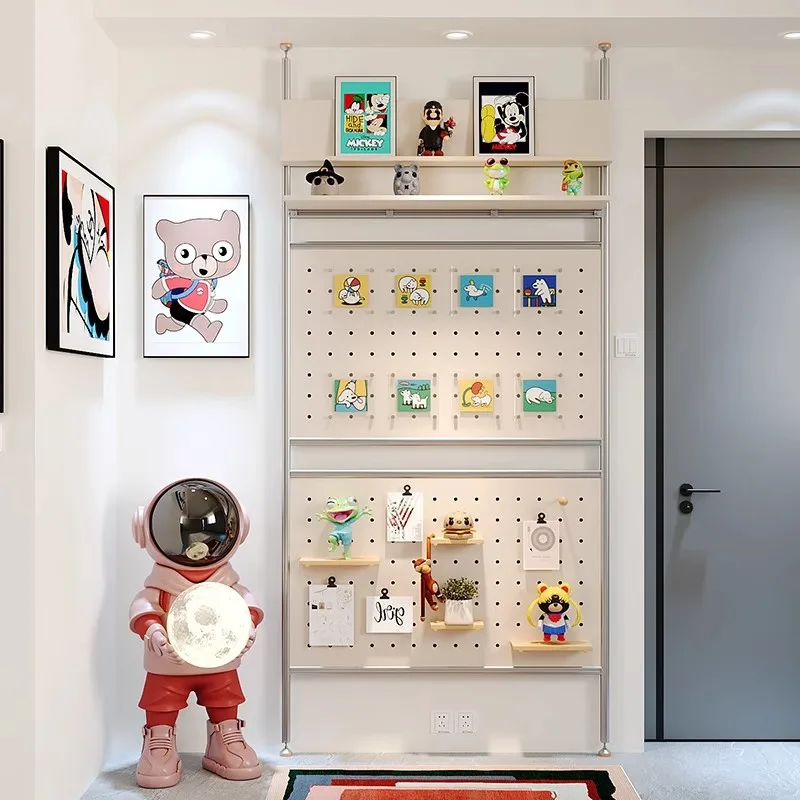 Aluminum profile birch ocean board hole board entrance entrance partition top-notch non-punching screen display stand