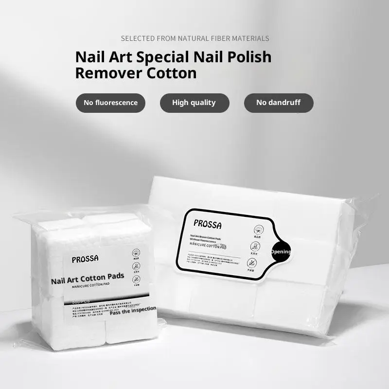 

500/540Pcs Disposable Nail Polish Remover Wipes Lint Free Cotton Pads Manicure Cleaner UV Gel Removal Papers Cleansing Tool