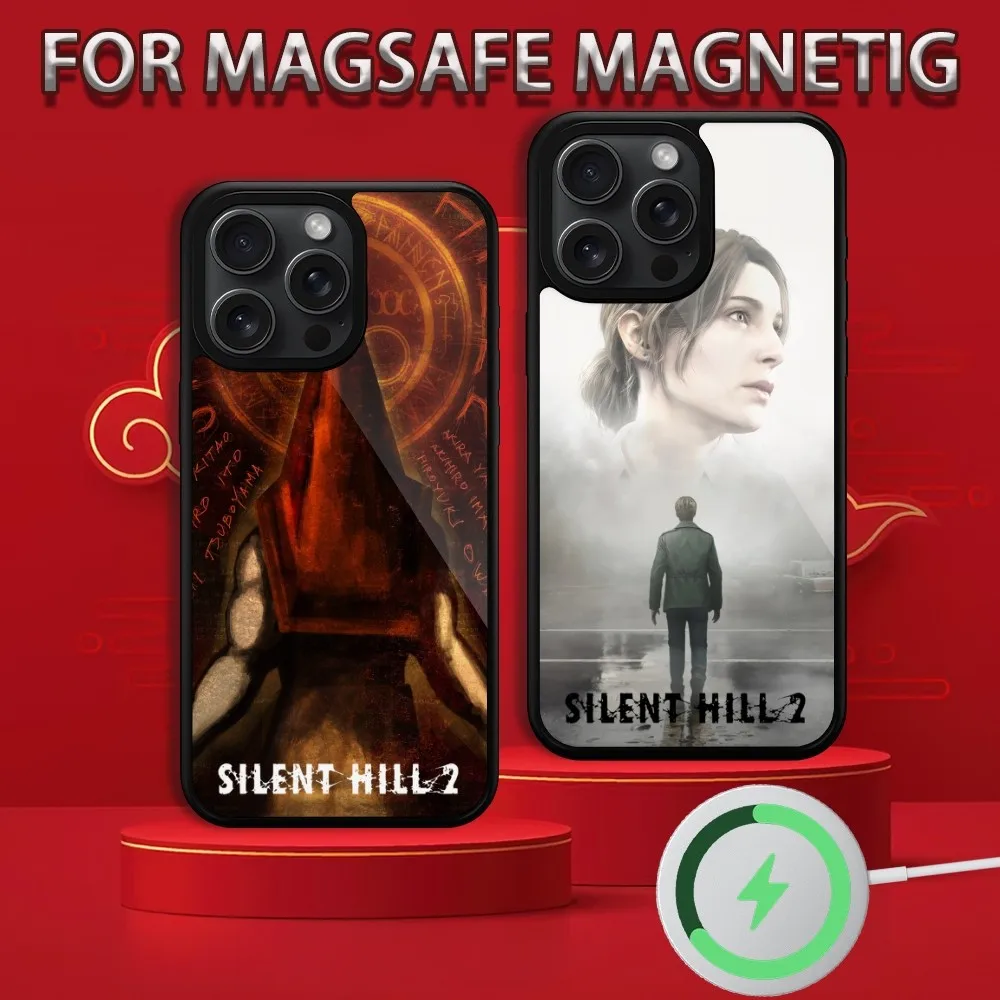 Game S-Silent hill 2 remake  Phone Case For iPhone 15 14 13 12 11 Pro Max Plus Magsafe Magnetic Wireless Charging Cover