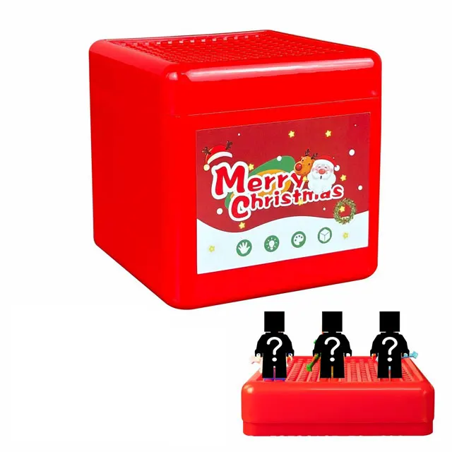 Kid Geschenken Opbergdoos Magnetische Bouwsteen Desktop Speelgoed Snack Blok Opslag Emmer Plastic Organizer Stofdichte Container