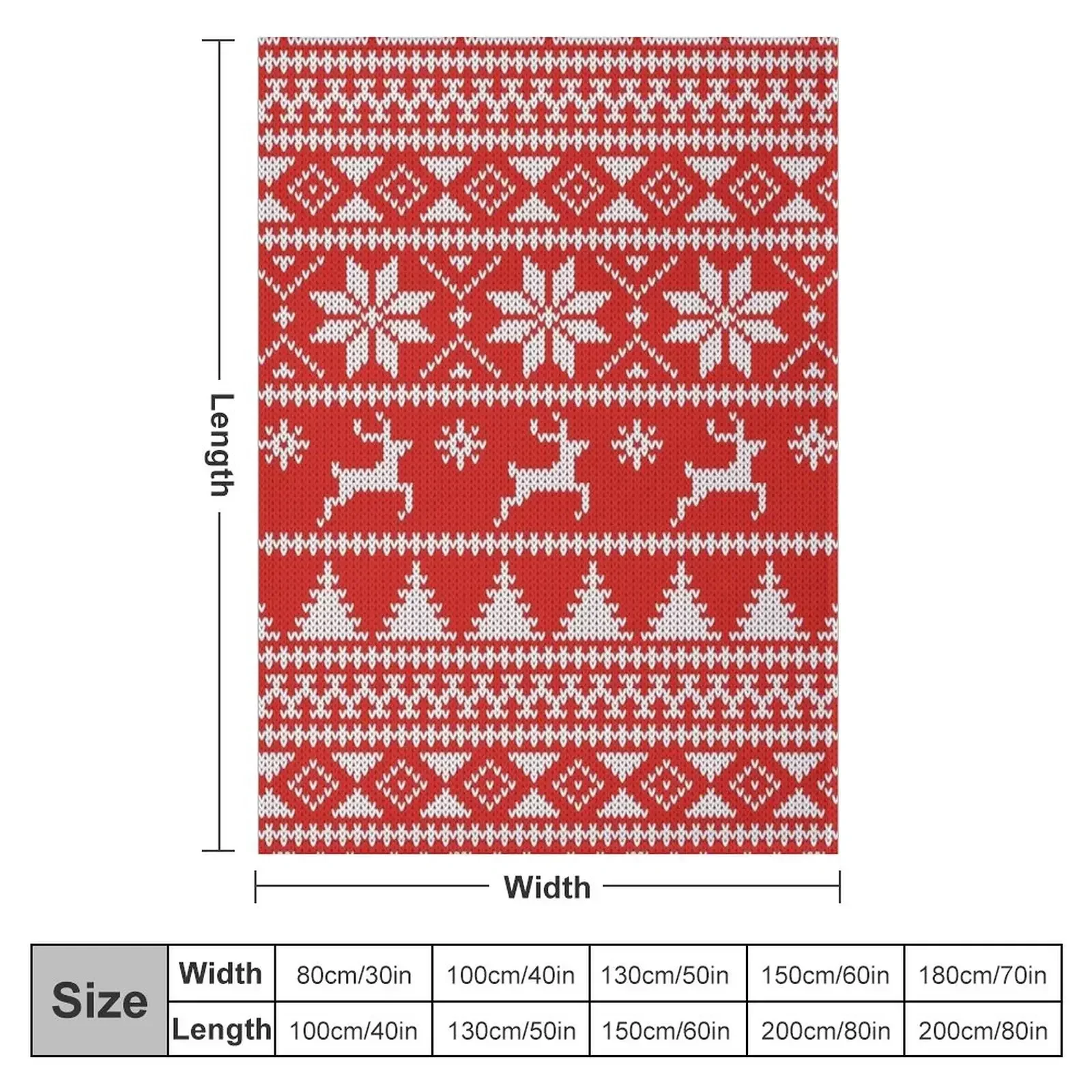 Fair Isle Christmas Throw Blanket Polar Sofa blankets ands Beach Blankets