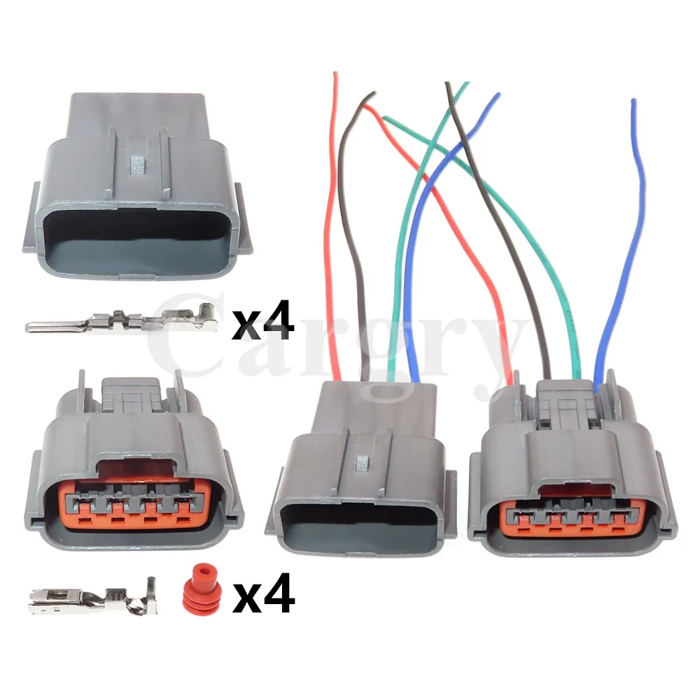 1 Set 4P Car Intake Pressure Temperature Sensor Plug 6098-0144 AC Assembly Car Modification Adapter Accessories Auto Wire Socket