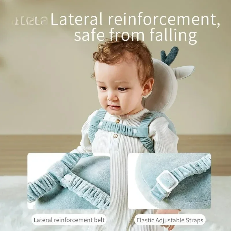 Protector de cabeza de bebé, almohadilla de seguridad, cojín para la espalda, previene lesiones, elfo, León1-3T, almohadas de seguridad para niños pequeños, casco protector