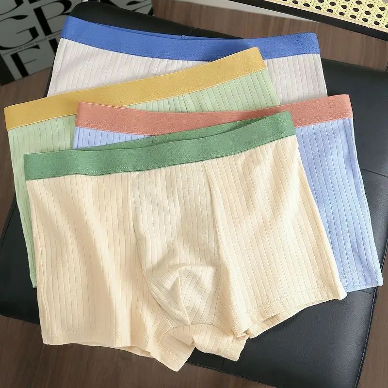 Men's Underwear Antibacterial Crotch Four-corner Pants Sports Flat-angle Short Pants Underpants Large Size New Teen Quick-dry