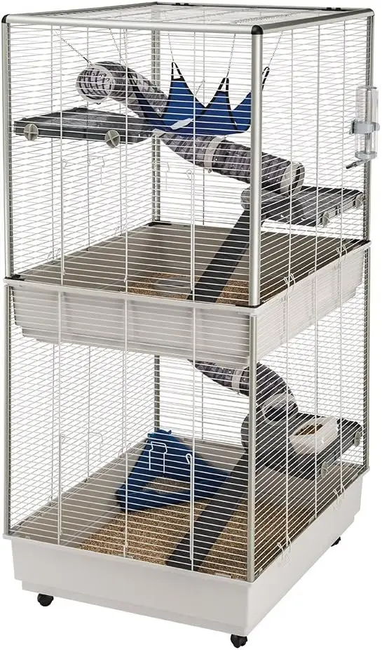 

Two-Story Ferret Cage | XXL| Ferret Cage Measures 29.5L x 31.5W x 63.4H - Inches