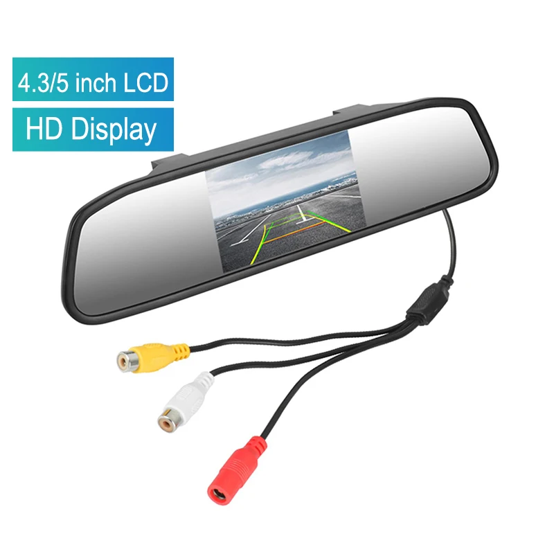 4.3 or 5 inch Car Rearview Mirror Monitor HD Video Auto Parking Night Vision Rear View Camera TFT LCD