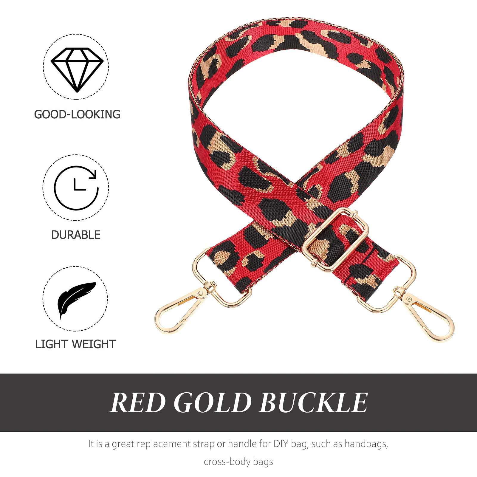 

Premium Adjustable Crossbody Bag Strap Wide Comfortable Wear-Resistant DIY Replacement Shoulder Belt for Handbag Fashion Sling