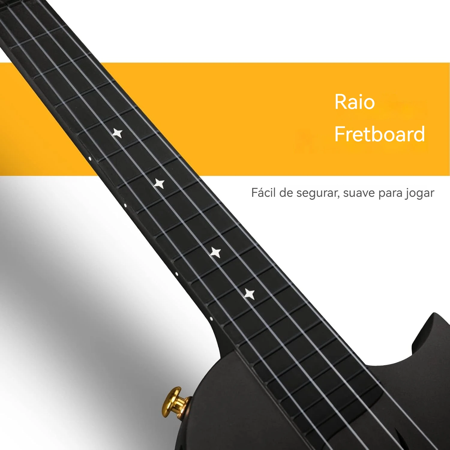 Ukulele de Viagem VEDO 23 Polegadas em Fibra de Carbono - Kit Completo com Mochila، Alça، Capotraste، Afinador، Palhetas