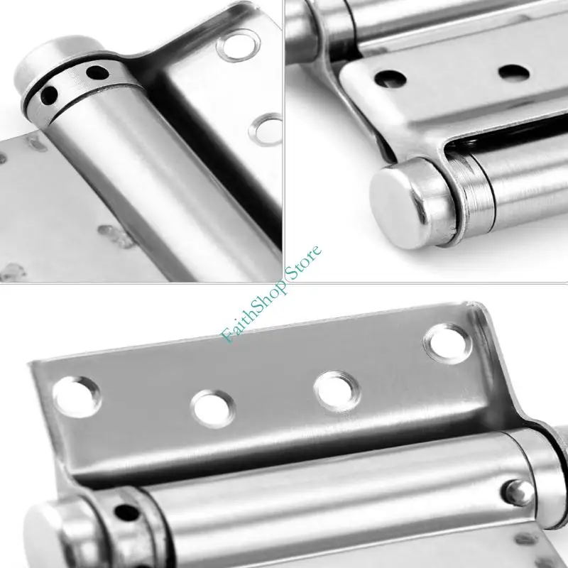 124E 2PCS 자동 도어 폐쇄 스프링 힌지 홈 오피스 사용을위한 액세서리