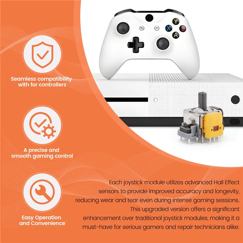 

50 шт. для игровой консоли, модуль датчика джойстика, потенциометр, эффект Холла, 3D модуль джойстика, аналоговый джойстик