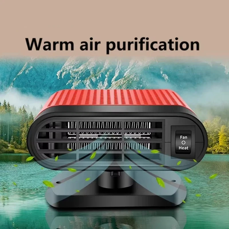 Car Heater Portable Defroster Auto Windshield Defogger with Plug in Cigarette Lighter Auto Dryer Car Accessorie 12V/24V