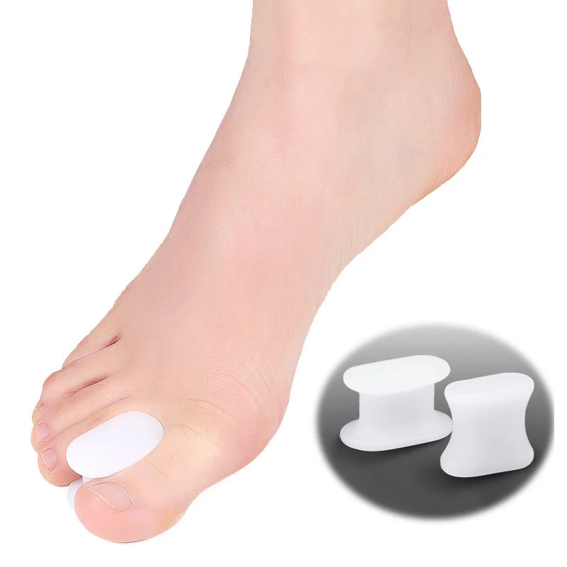 

1/2/5pair Toe Separator Gel Foot Care Spacer Silicone Straightener Finger Valgus Hallux Bunion Protector Orthopedic Corrector