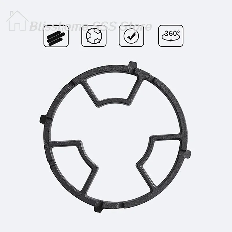 【S】Non Slip Gas Ring Reducer Burner Grate For Butter Warmer Iron Wok Support Ring- Compatible With Most Gas Stove Range