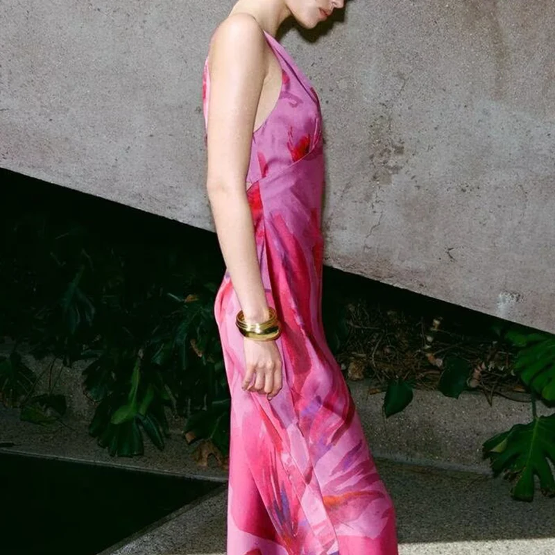 الحرير الساتان يشعر طباعة V Ne Dr Street Sle ربيع 2025 المرأة Faion ألياف البوليستر 00% Svel Dr