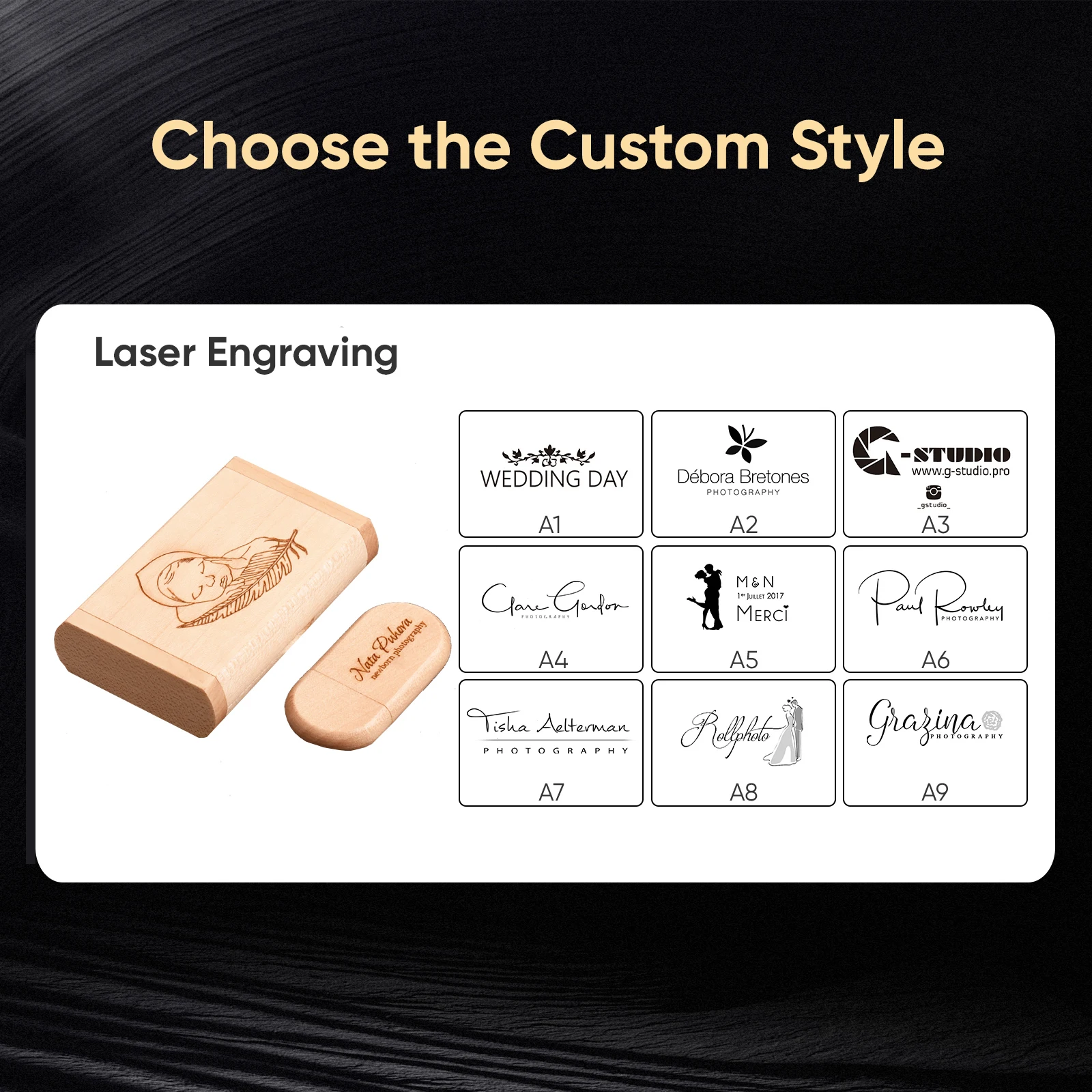 SHANDIAN USB 3.0 LOGO customized wooden usb + Box Personal LOGO pen drive 8GB 16GB 32GB usb Flash Drive pendrive Memory stick