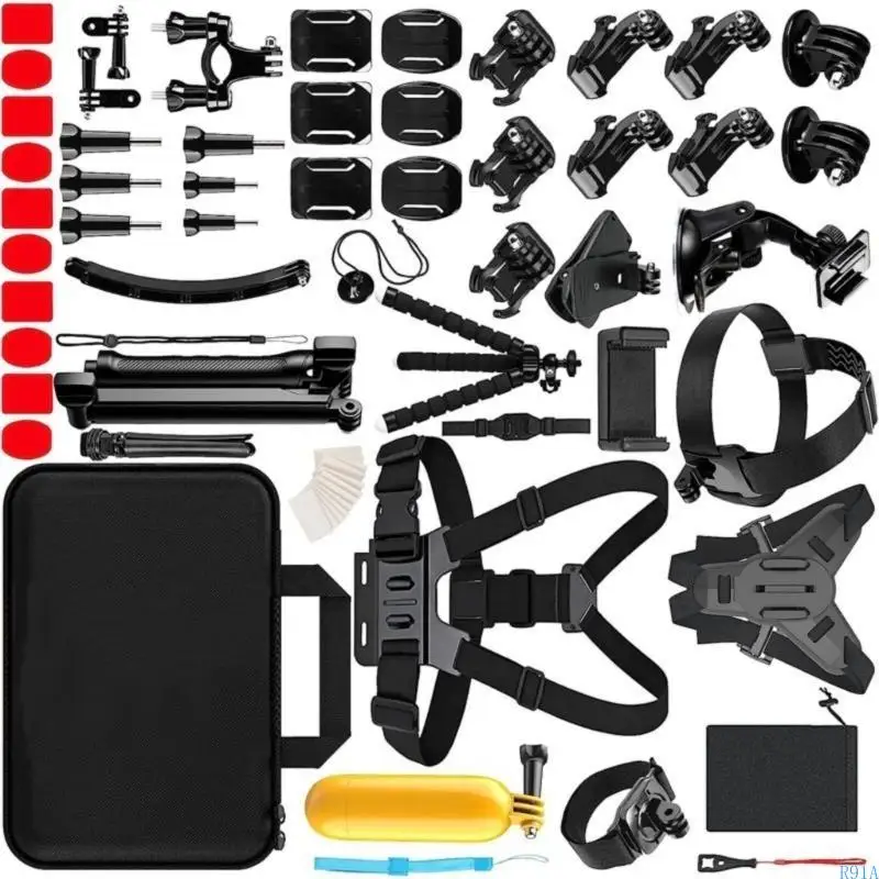 R91A 64 Piece Accessory Set para 13/12/11/10/9 mejora experiencia filmación libre