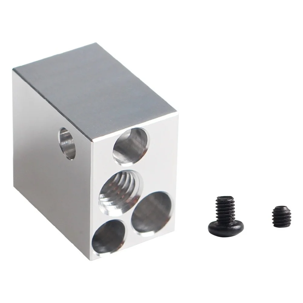 For SV07-Compatible Metal Heater Block for 3D Printer Extruder Engineered for Thermal Consistency and Mechanical Alignment