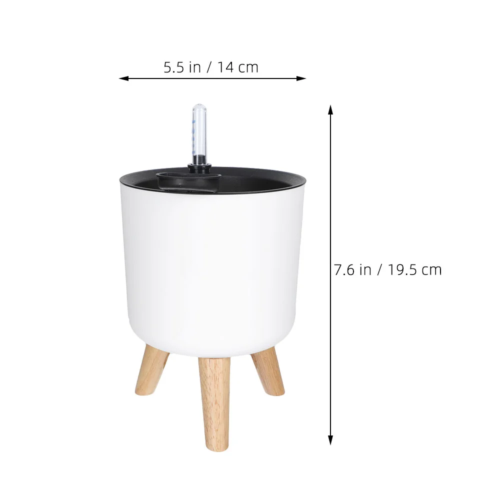 Self-priming Flower Pot Watering Plant Inserts Pots Plants Adjustable Balcony Planters with Level Indicator Pp