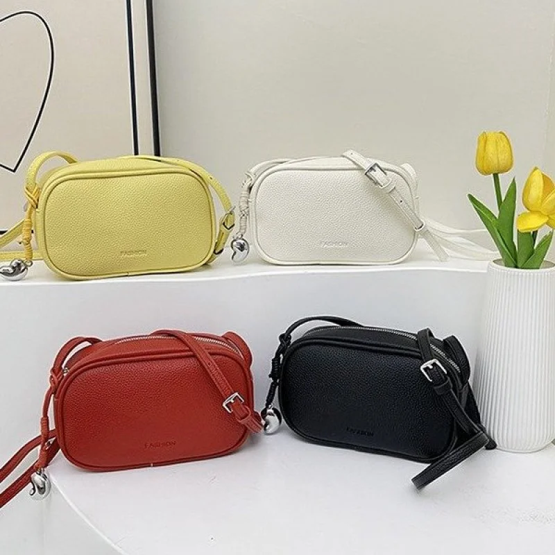 

Fashionable Unique Leisure Crossbody Bag Women Stylish Trendy Letter Logo Handbag Simple Solid Color
