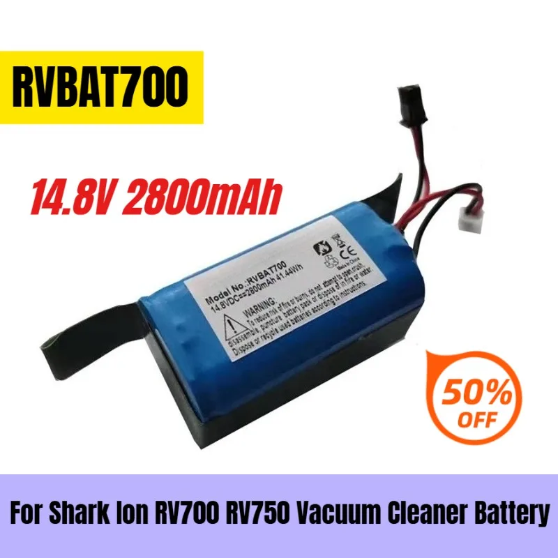 샤크 이온 RV700 RV750 진공 청소기 배터리 RVBAT700용 14.8V 2800mAh