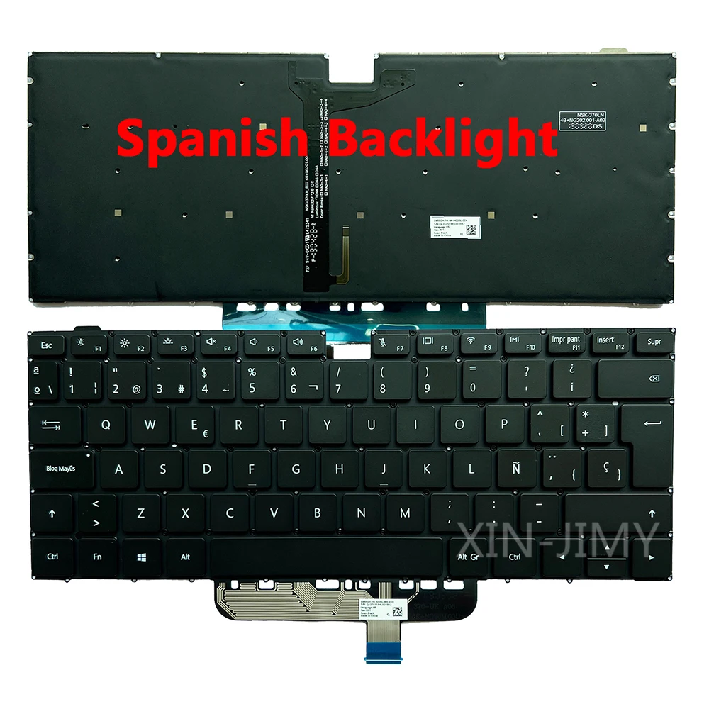 Spanish Keyboard for Honor MagicBook NbIL-WFP9 WFQ9HN WFP9HN,NbI-waQ9HNRP WAQ9R WAQ9ARP WAQ9HNR WAQ9RP,NDR-WDH9HN NMH-WDQ9H