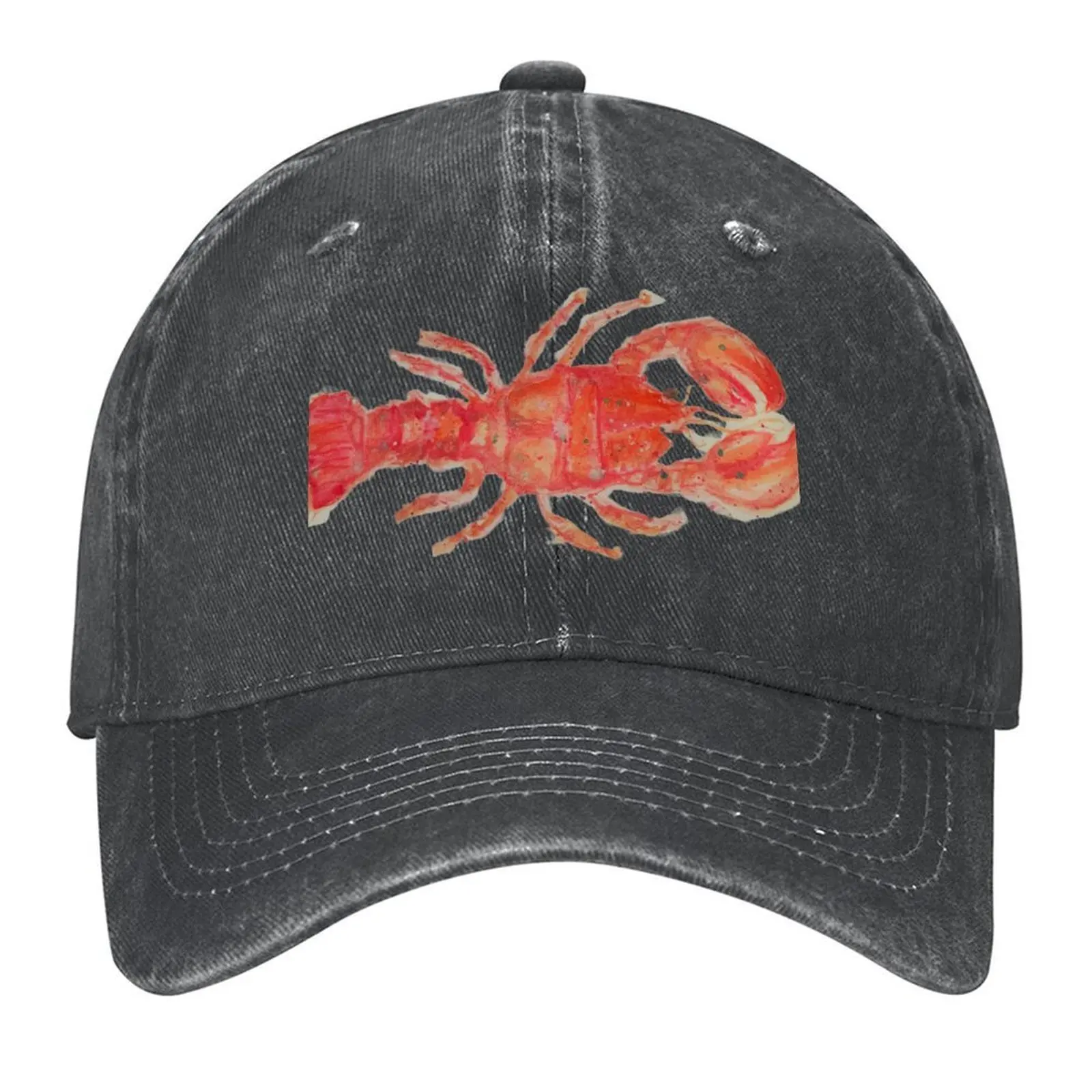 Merry Crustacious Baseball Cap vishoed Anime Zonnehoed grappige hoed Dames Heren