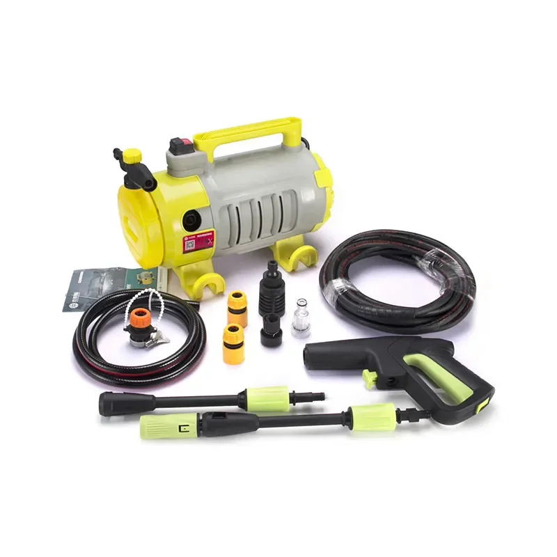 Portable high pressure car washer with suction