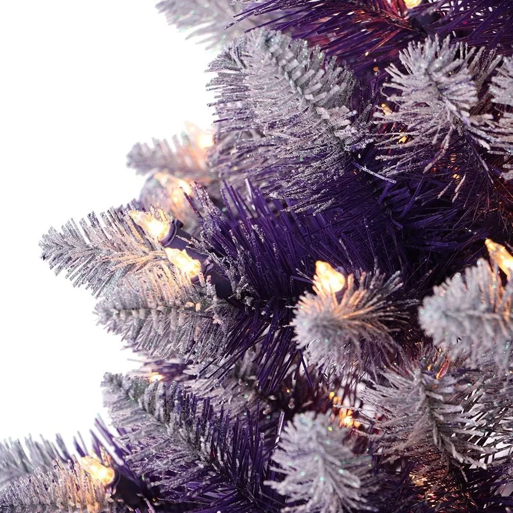 6.5' Pre-Lit Fashion Purple Artificial Christmas Tree