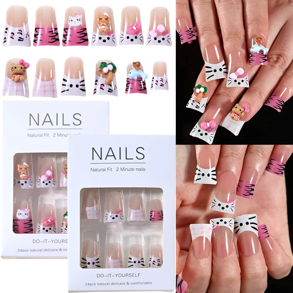 24Pcs/Box French 3D… - image