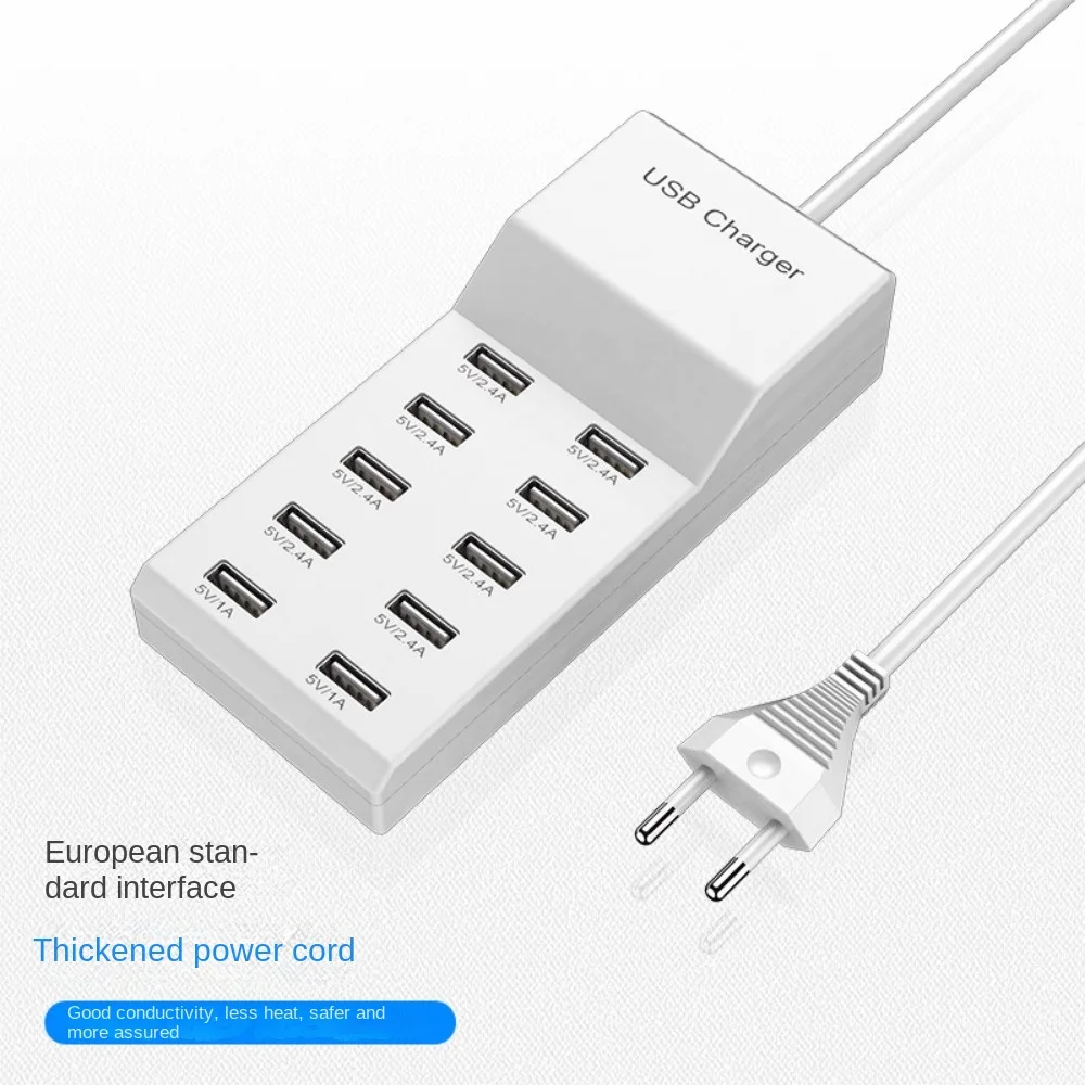 Multi-port USB Charger Fast Charging 50w Charging Head Mobile Phone Watch Charger Suitable for Apple Huawei