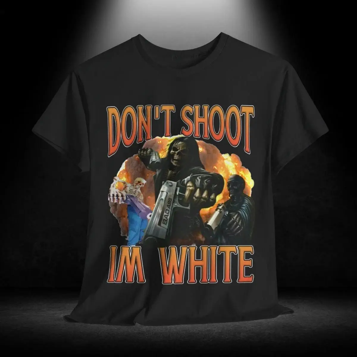 Funny Ironic Racist T Shirt Unisex Print Cotton Tee Sarcastic Humor Tops Novelty Offensive Graphic Clothing Anti Discrimination