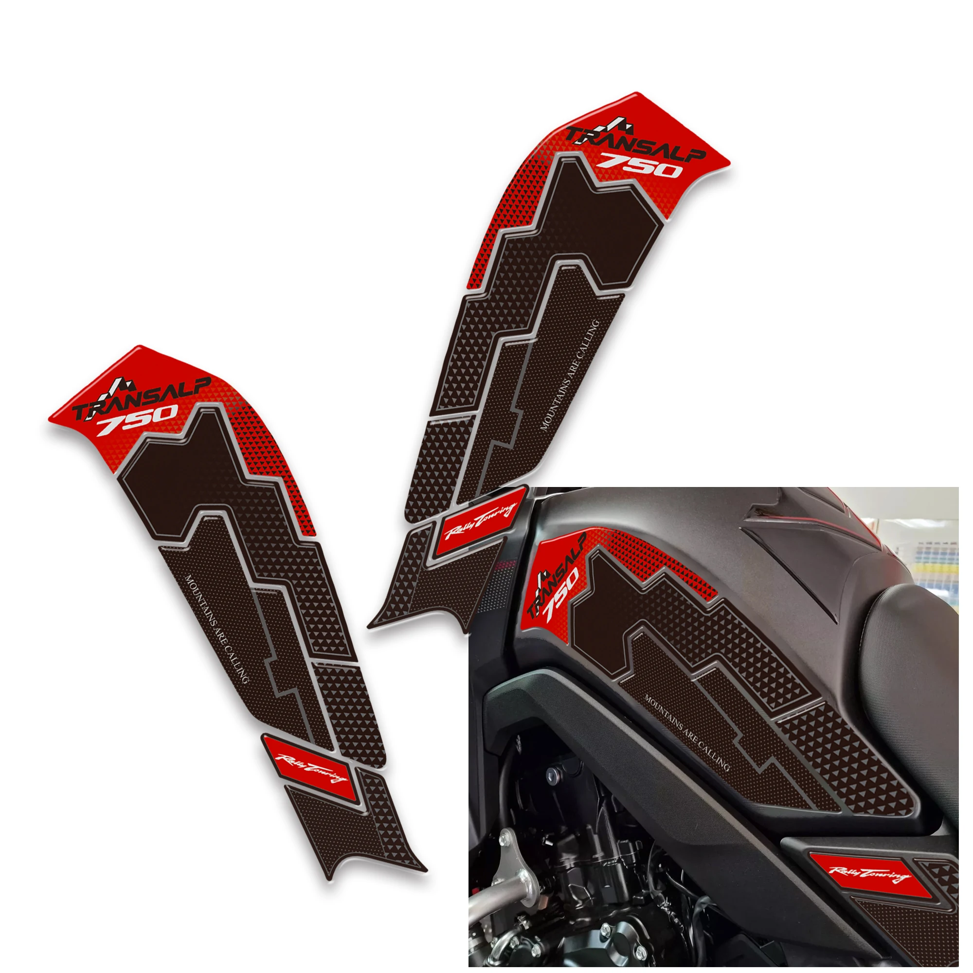 Adesivi Protettivi per Serbatoio Moto, Kit Antiscivolo per Honda XL750 XL 750 Transalp 2023