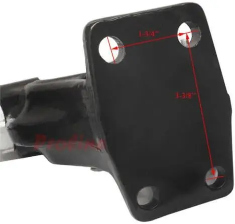 خرطوشة نفث الحبر المتوافقة مقاس 2 بوصة × 2 بوصة لوحة تركيب صلبة قابلة للتعديل و8 طن مع وصلة كومبو كروية مقاس 2 بوصة #5