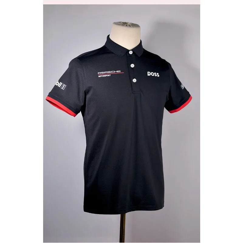 

Новинка 2025, быстросохнущая рубашка поло с короткими рукавами и одинаковым принтом F1 Racing Team