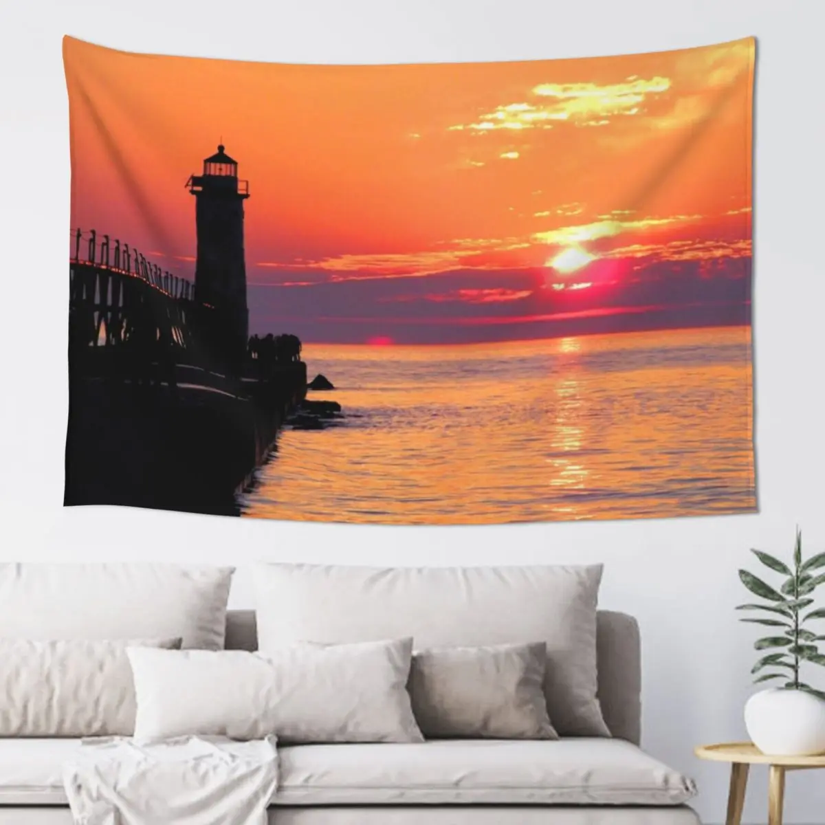 

Manistee Lighthouse Tapestry Room Decorations Luxury Living Room Decoration Decoration For Bedroom Art Mural Tapestry