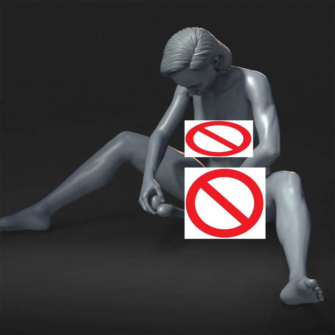 (1/35 = 50 mm, 1/24 = 75 mm, 1/18 = 100 mm, 1/16 = 120 mm) Impreso en 3D, NSFW, simulado de resina modelo en miniatura GK, kit sin pintar sin montar