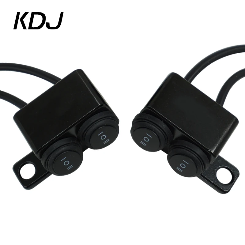 

Aluminum Alloy Motorcycle Switches Handlebar Mount Switch Headlight Hazard Brake Fog Light ON OFF ON Switch Button