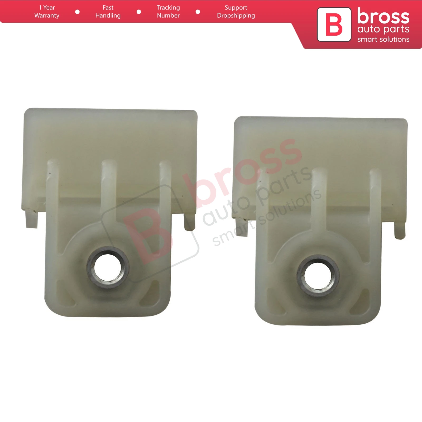 Bross BWR5031 2X Electrical Power Window Regulator Glass Repair Track Clips For Isuzu D-max Dmax Holden Colorado 2002-2011