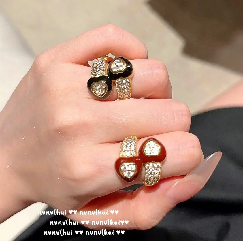 

Роскошные женские кольца с фианитом в виде сердца диаметром 18K, свадебные аксессуары для помолвки, Модные Изящные ювелирные украшения на годовщину любви