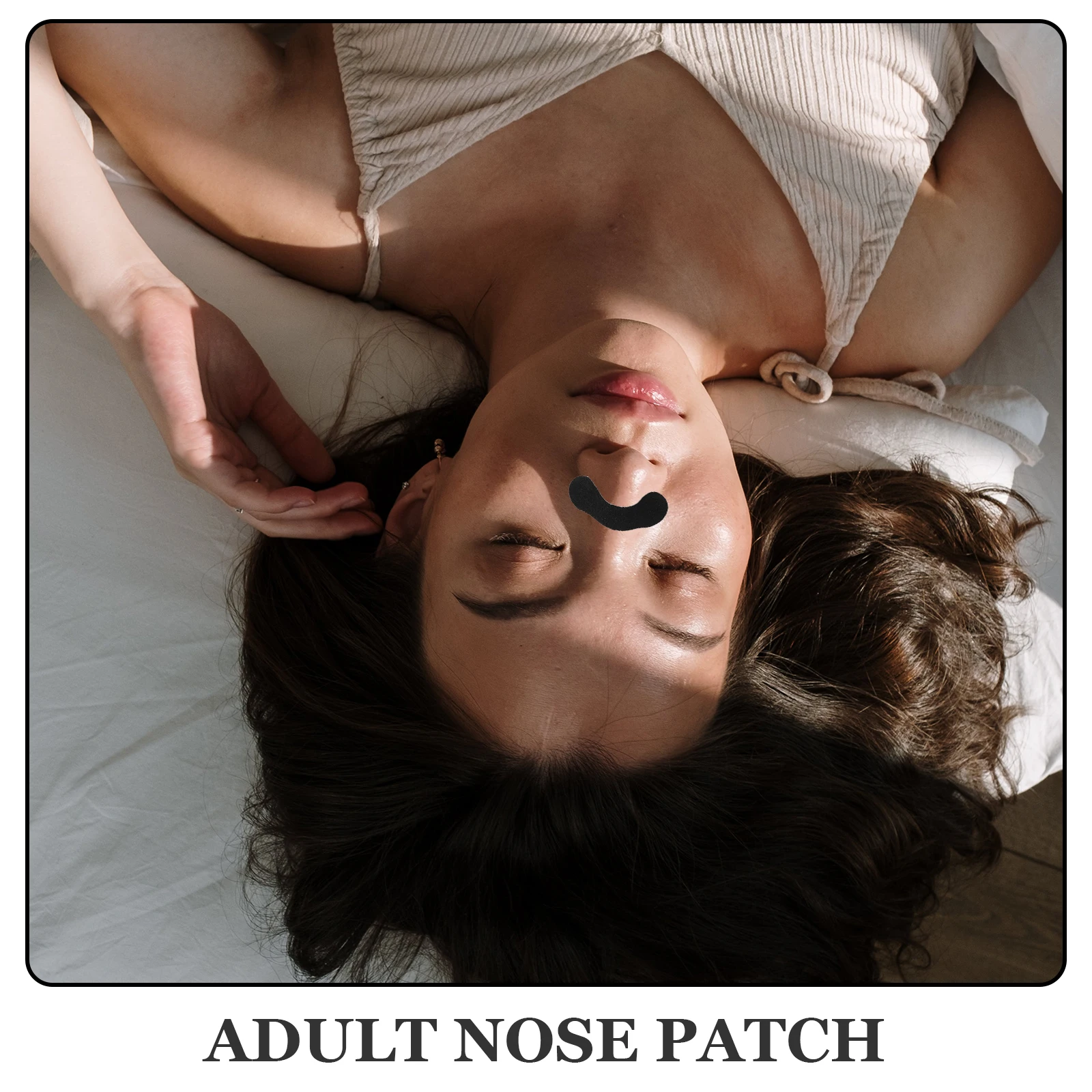 

20 Pcs Nose Patch to Stop Snoring and Dilation Breathing Breathable Nasal Ear Strip Strips for Colds Convenient Black