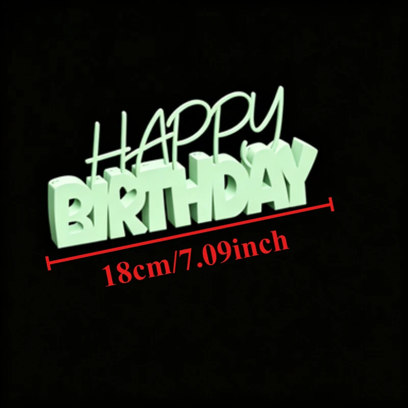 Happy Birthday Sign Decor, Dual-purpose Tabletop Ornament, Party Desktop Decoration for Birthday Gathering Friends Celebration