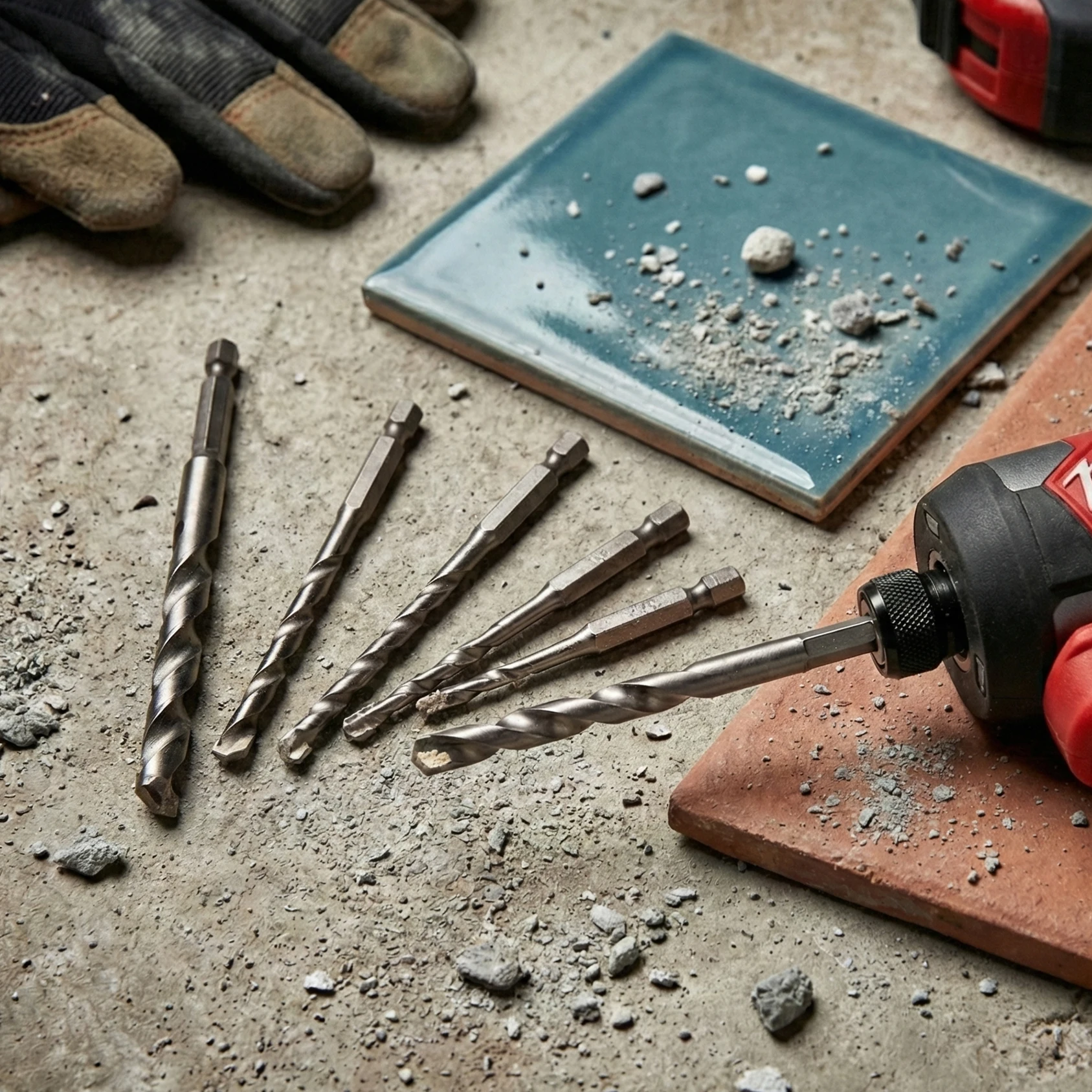 5PCS/SET Impact Masonry Drill Bit 4/5/6/8/10mm Hex Shank YG6 Carbide Tip for Concrete Brick Cement Wall Drilling view 6