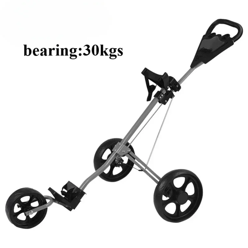 

Golf chartered cart three-wheel trolley, trolley aluminum cart foldable storage cart Super strong load-bearing capacity 30kgs