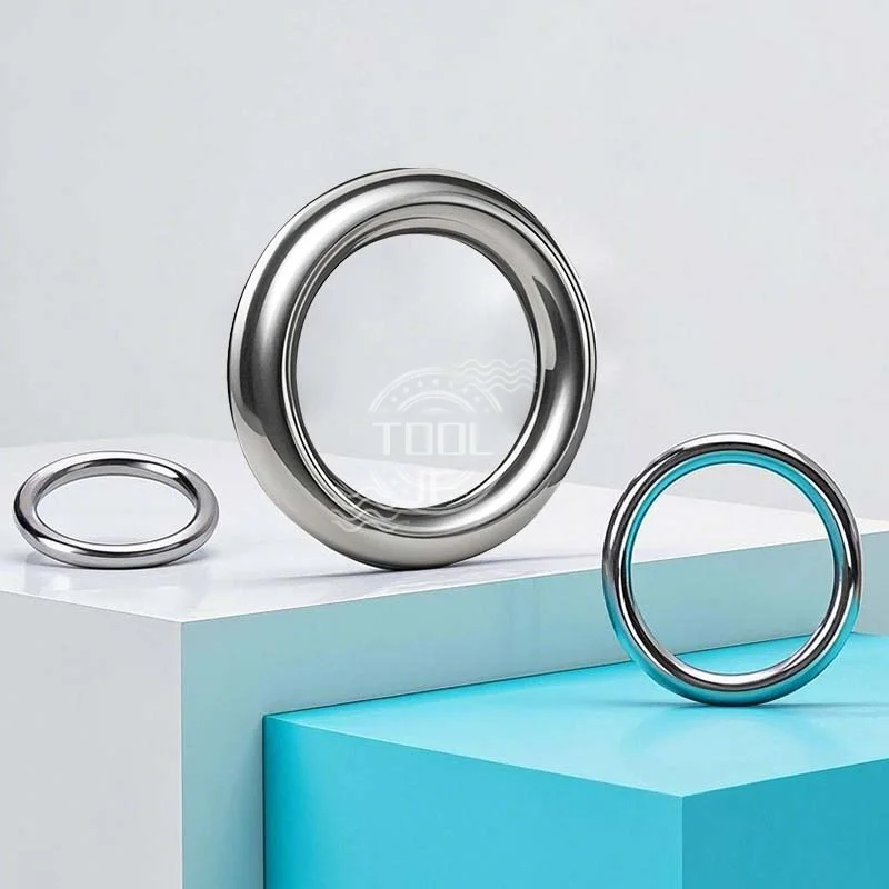304 Stainless Steel Solid Seamless Welded Rings Used for Sailing Boats Yoga Suspension Rings and Locks Model: M3/M4/M5/M6/M7/M8